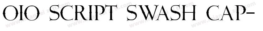 Oio Script Swash Cap字体转换